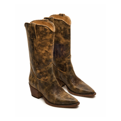 STEVE MADDEN ALBANY WESTERN BOOT WOMEN