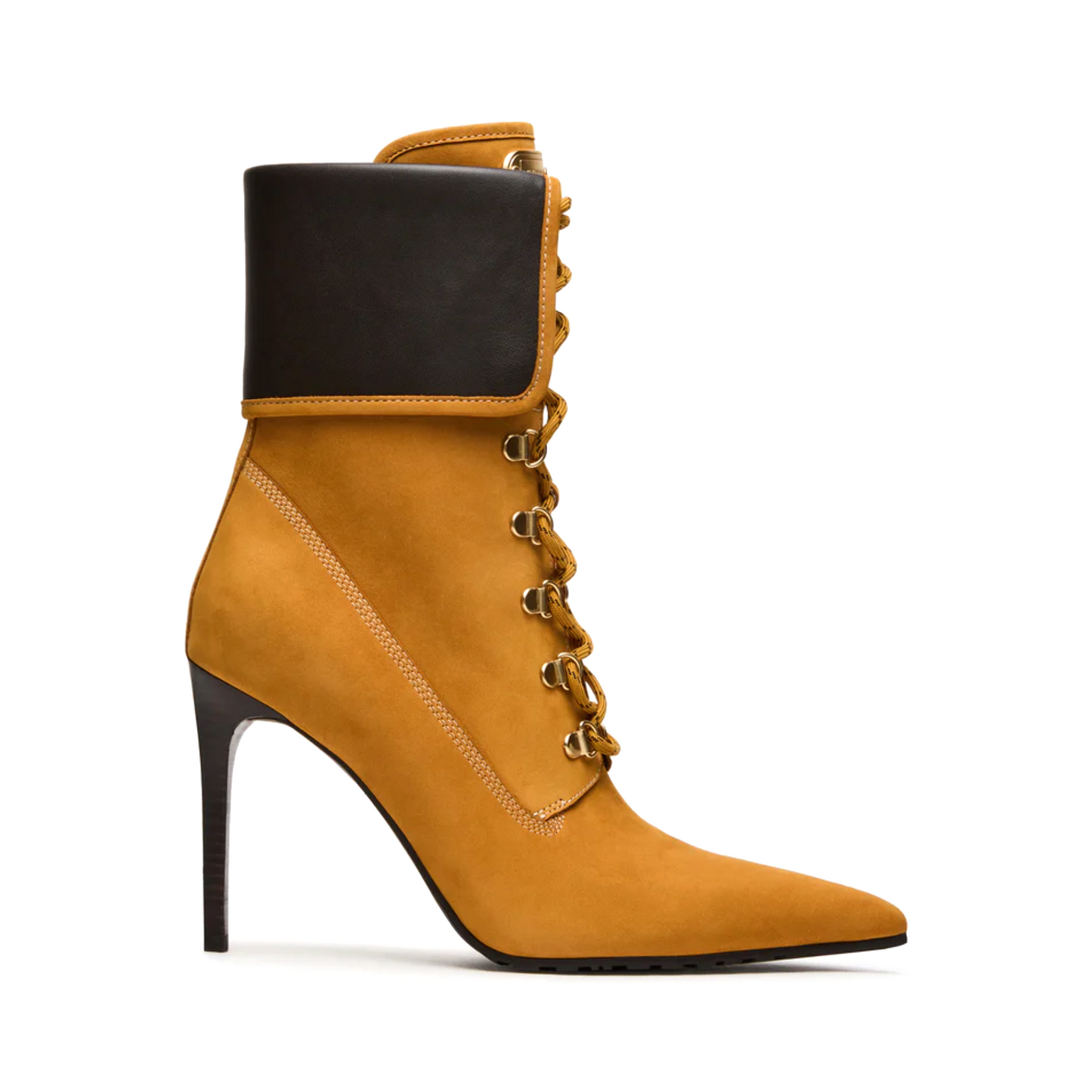 STEVE MADDEN MORALS POINTED TOE LACE UP BOOT WOMEN