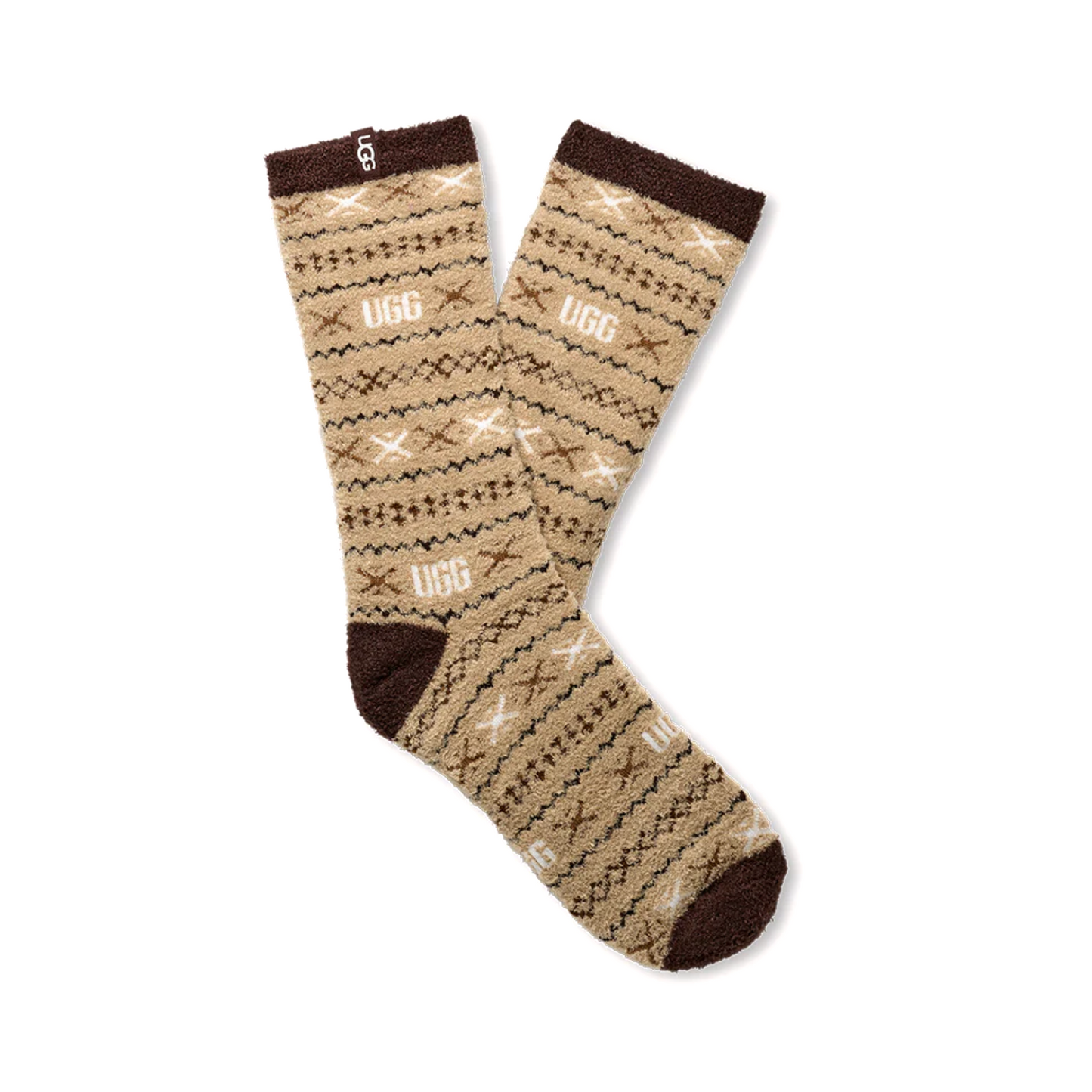 UGG LESLIE GRAPHIC CREW SOCK WOMEN