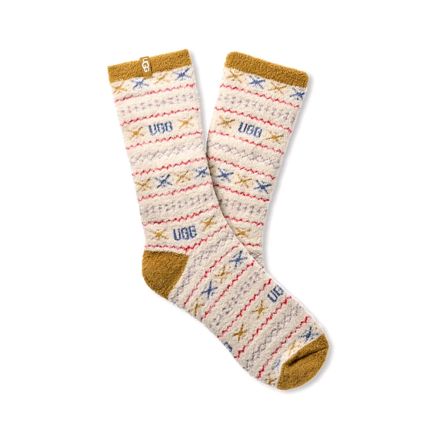 UGG LESLIE GRAPHIC CREW SOCK WOMEN