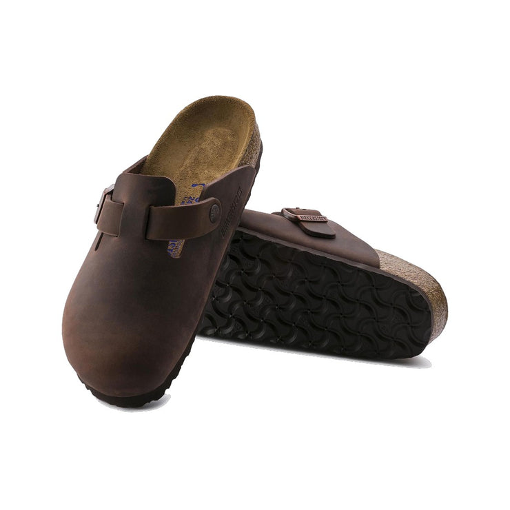 BIRKENSTOCK BOSTON BS OILED LEATHER SOFT FOOTBED REGULAR