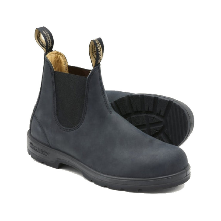 BLUNDSTONE CLASSICS CHELSEA BOOTS RUSTIC BLACK 