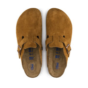 BIRKENSTOCK BOSTON SUEDE LEATHER SOFT FOOTBED NARROW