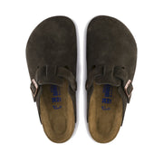 BIRKENSTOCK BOSTON SUEDE LEATHER SOFT FOOTBED NARROW