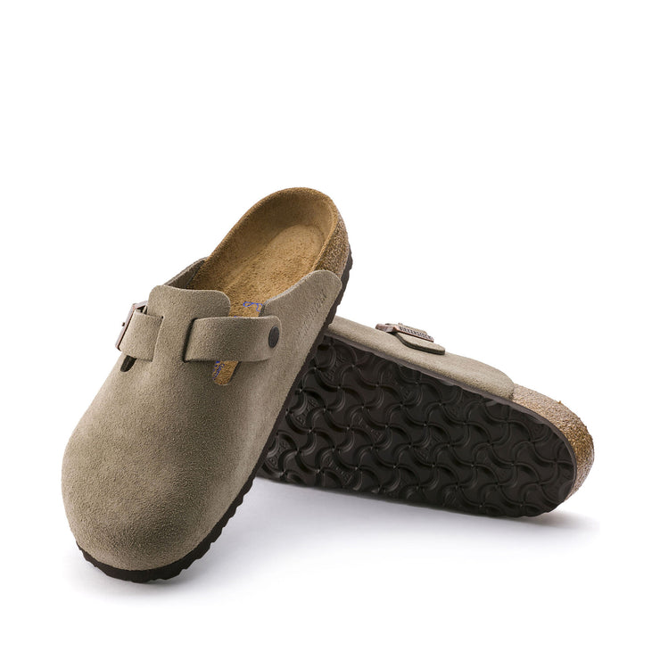 BIRKENSTOCK BOSTON SUEDE LEATHER SOFT FOOTBED NARROW