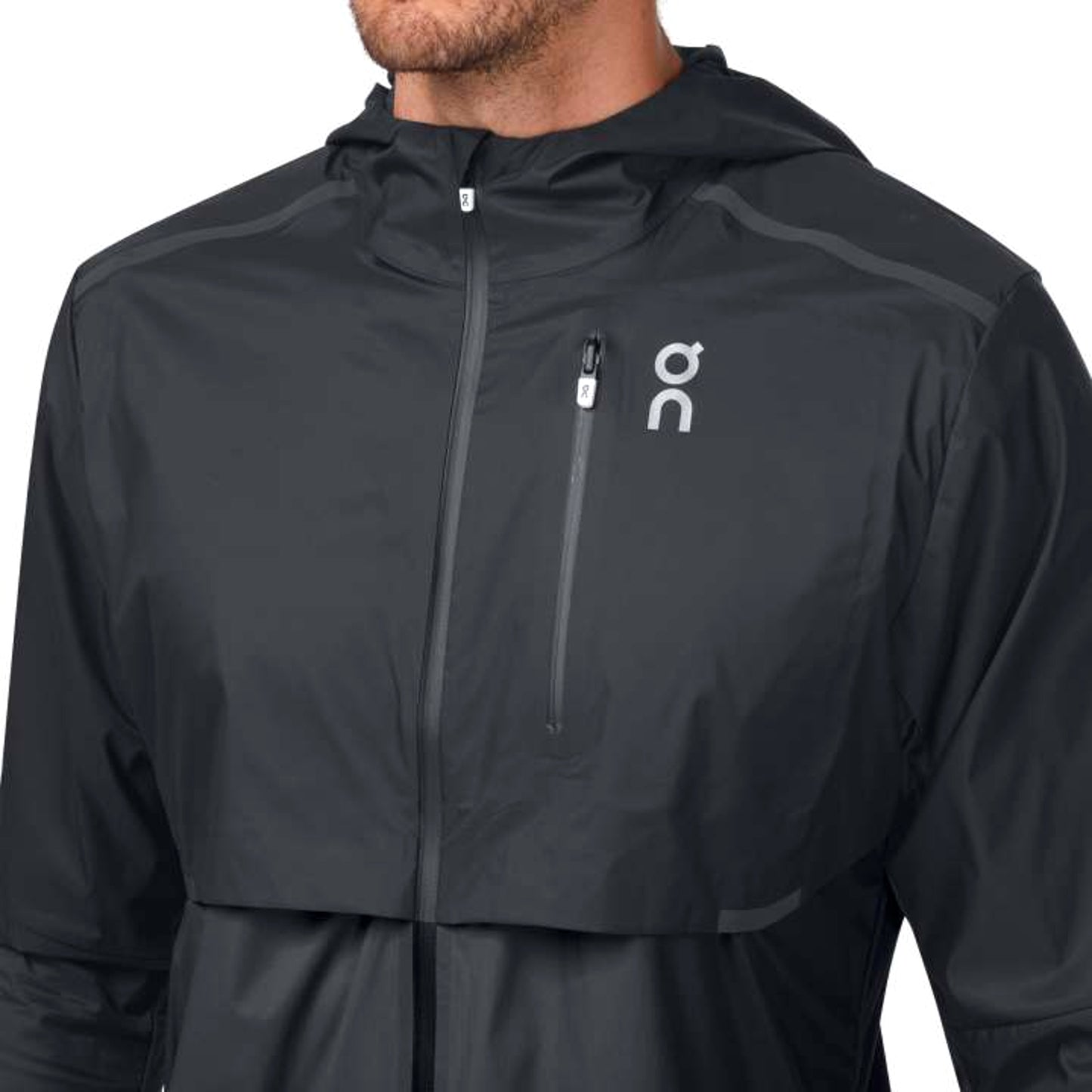 ON RUNNING MENS WEATHER JACKET ATHLETIC FIT